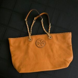 Tory Burch Tan Leather Tote Bag